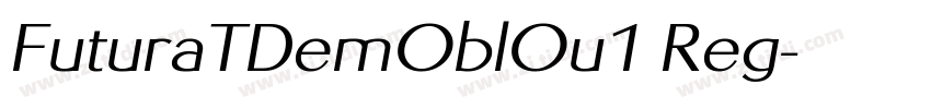 FuturaTDemOblOu1 Reg字体转换